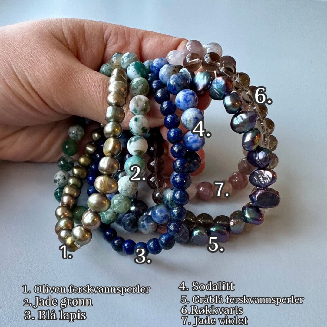 Leas Verden Armbånd Leas verden- Armbånd med forskjellige stein kunstkolonialen