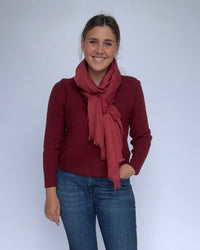 Leas Verden Skjerf Berry Leas verden- Ulrikke skjerf i bomull og modal kunstkolonialen