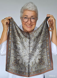 Leas Verden Skjerf Felicia Leas Verden- Silkeskjerf 53 x 53 cm kunstkolonialen