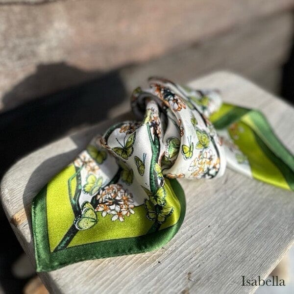 Leas Verden Skjerf Leas Verden- Silkeskjerf 53 x 53 cm kunstkolonialen