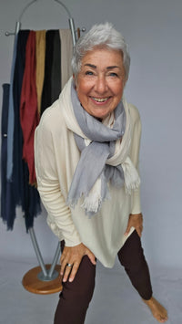 Leas Verden Skjerf Leas verden- Ulrikke skjerf i bomull og modal kunstkolonialen