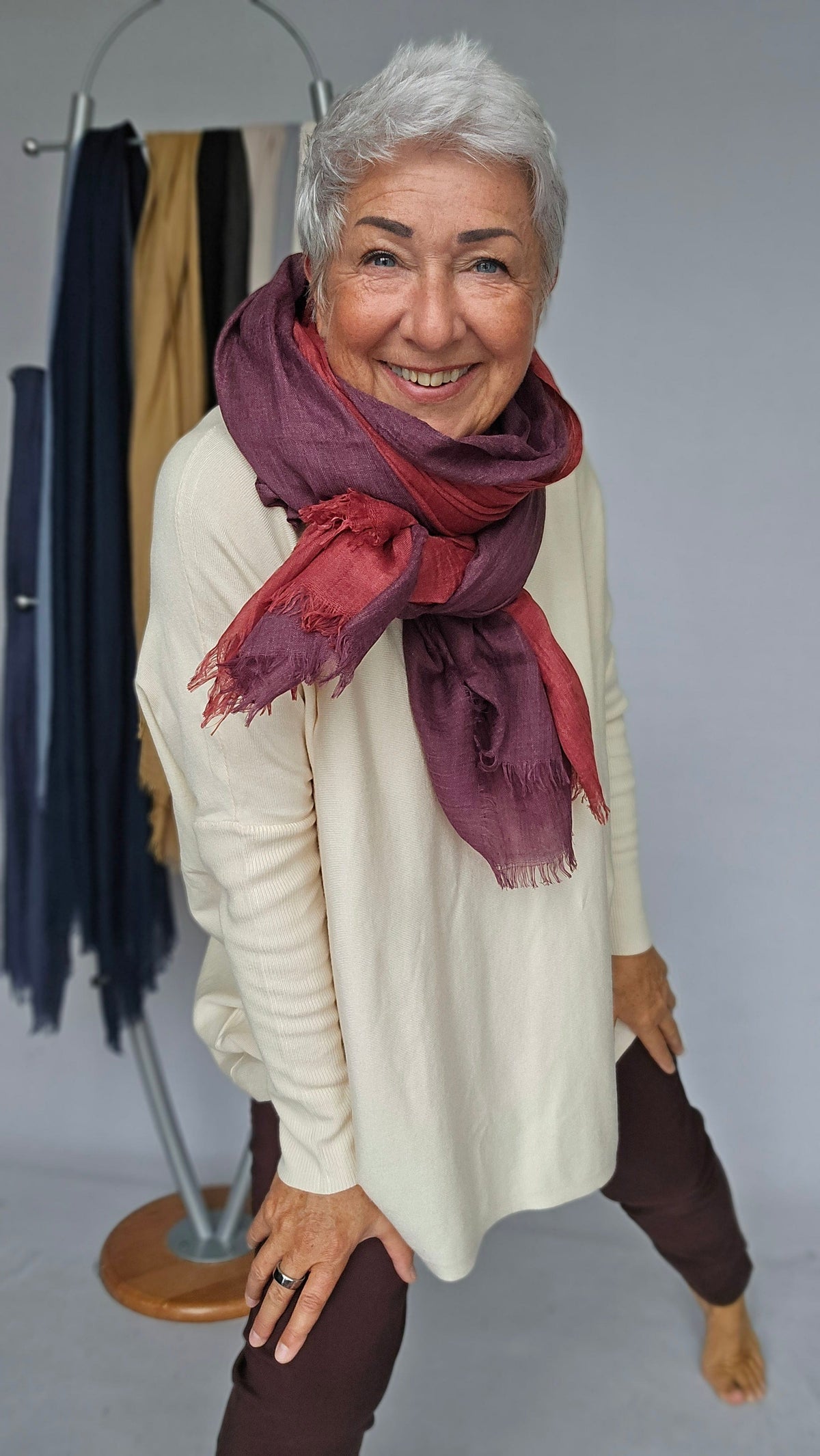 Leas Verden Skjerf Leas verden- Ulrikke skjerf i bomull og modal kunstkolonialen