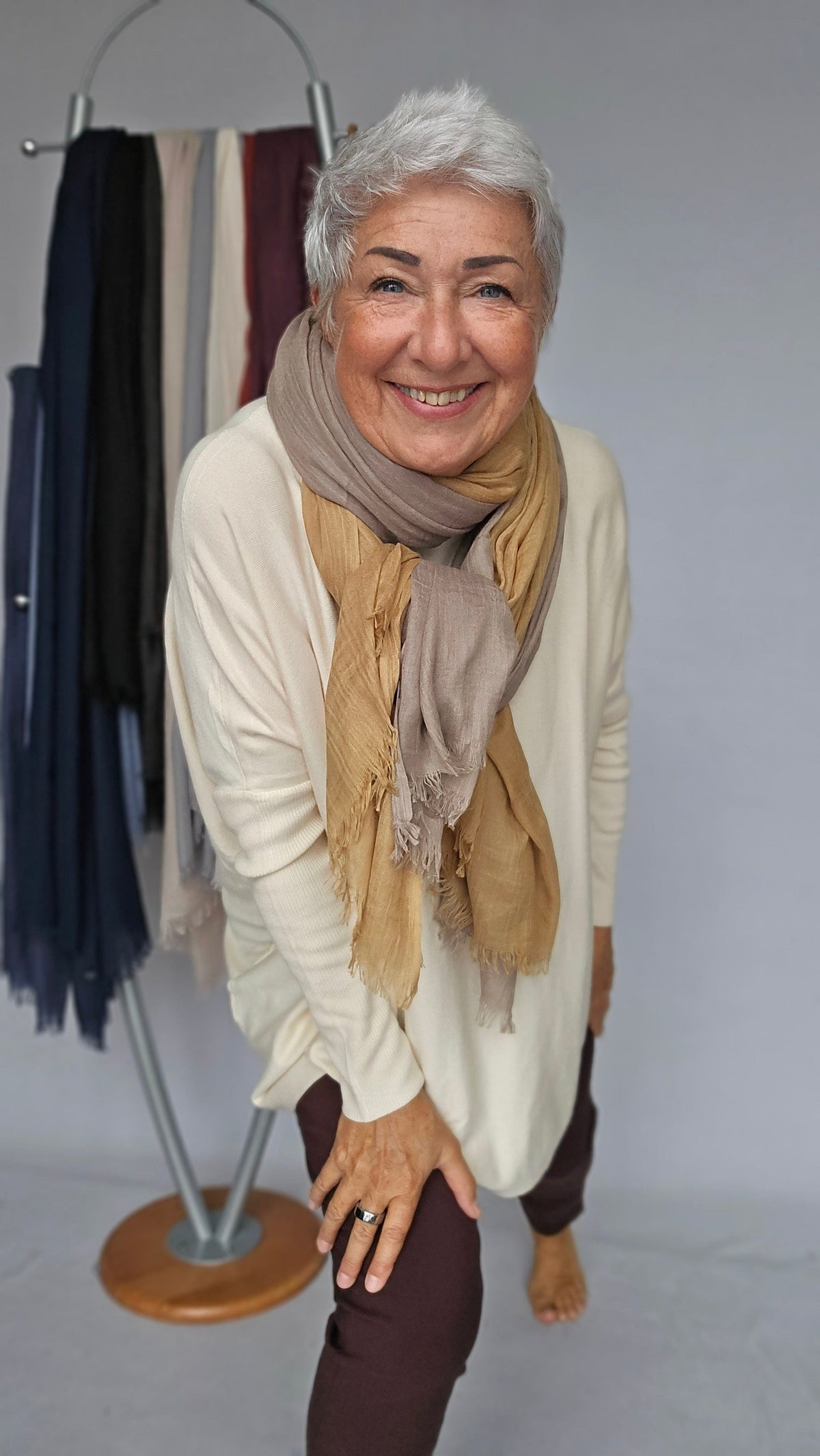 Leas Verden Skjerf Leas verden- Ulrikke skjerf i bomull og modal kunstkolonialen