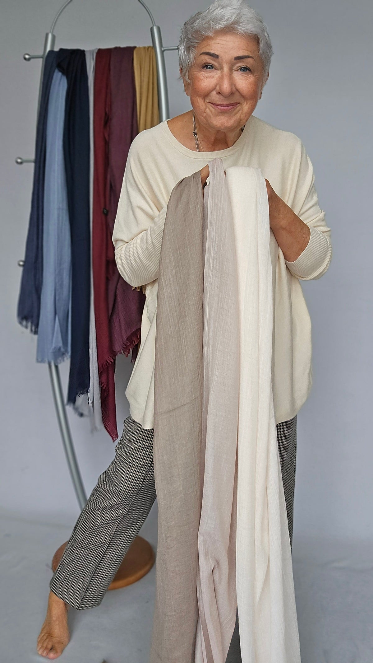 Leas Verden Skjerf Leas verden- Ulrikke skjerf i bomull og modal kunstkolonialen