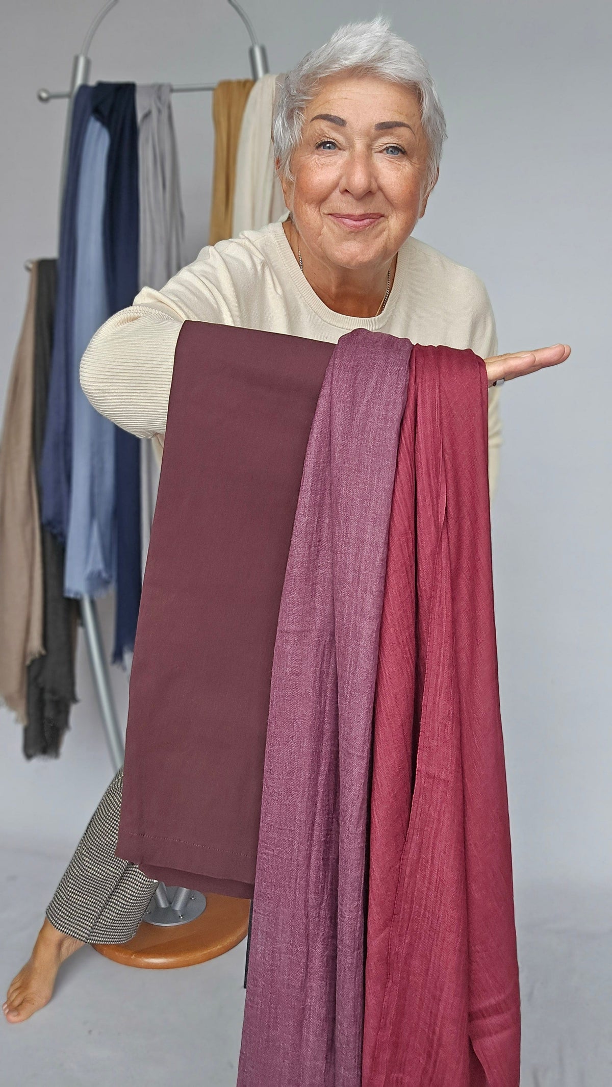 Leas Verden Skjerf Leas verden- Ulrikke skjerf i bomull og modal kunstkolonialen