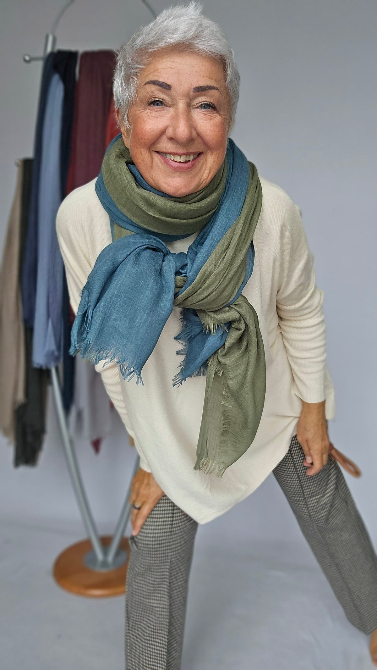 Leas Verden Skjerf Leas verden- Ulrikke skjerf i bomull og modal kunstkolonialen