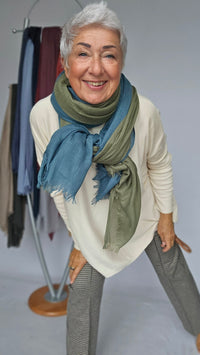 Leas Verden Skjerf Leas verden- Ulrikke skjerf i bomull og modal kunstkolonialen