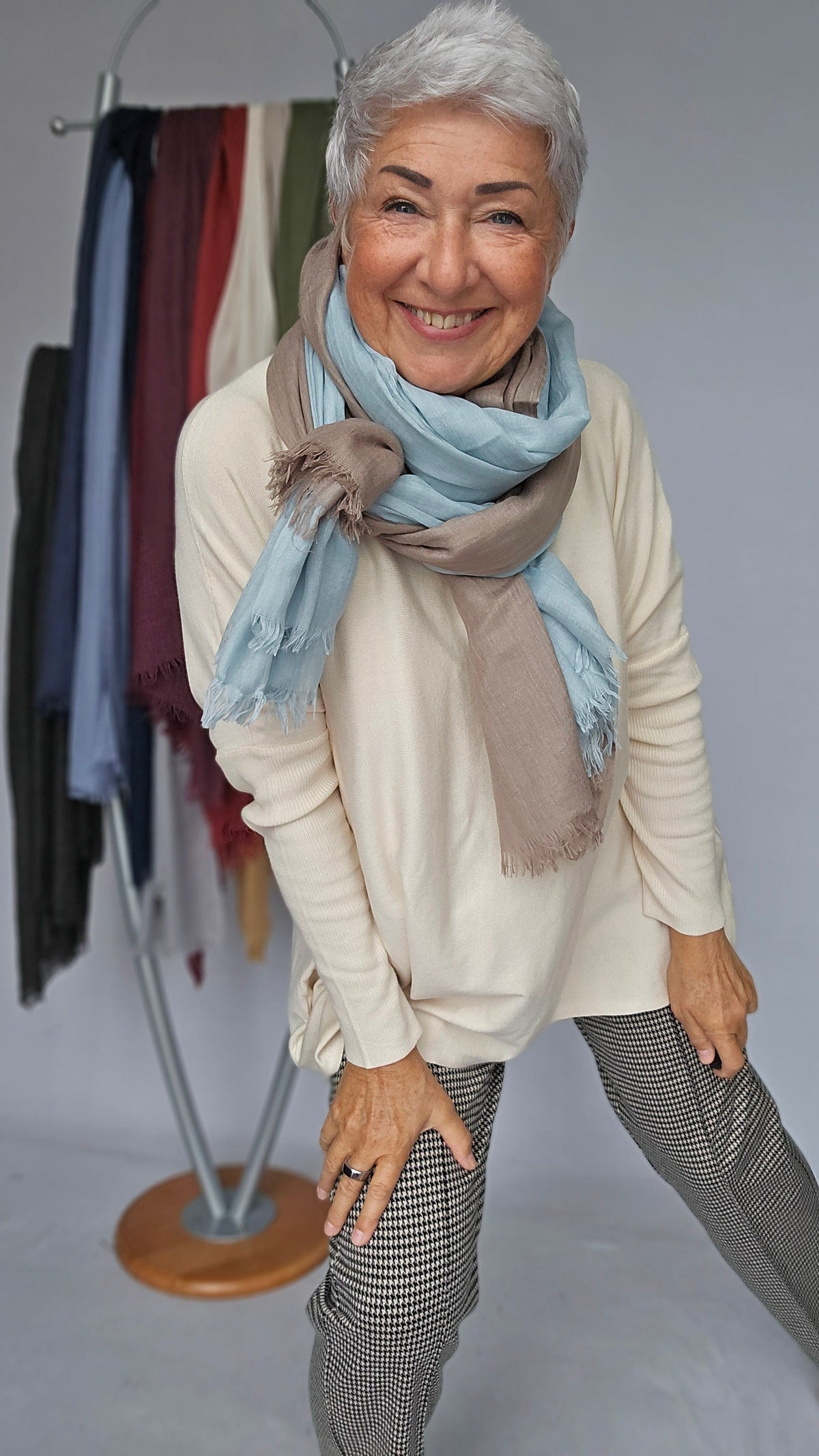 Leas Verden Skjerf Leas verden- Ulrikke skjerf i bomull og modal kunstkolonialen