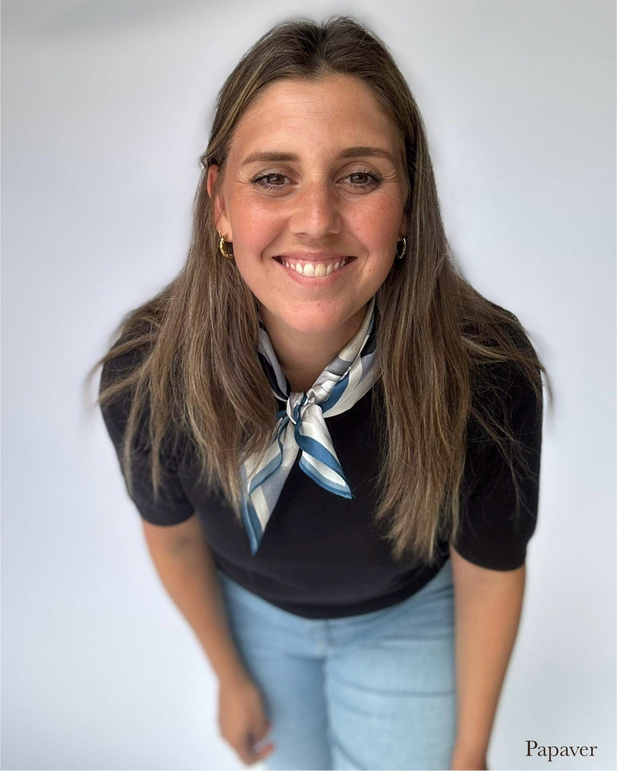 Leas Verden Skjerf Papaver Leas Verden- Silkeskjerf 53 x 53 cm kunstkolonialen