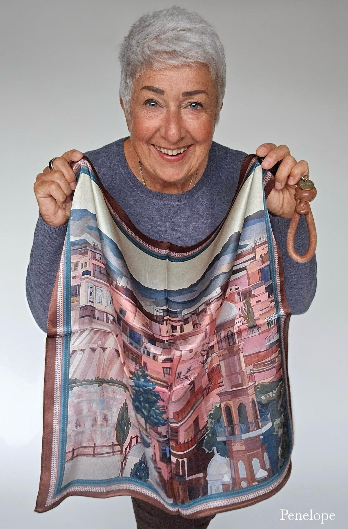 Leas Verden Skjerf Penelope Leas Verden- Silkeskjerf 53 x 53 cm kunstkolonialen