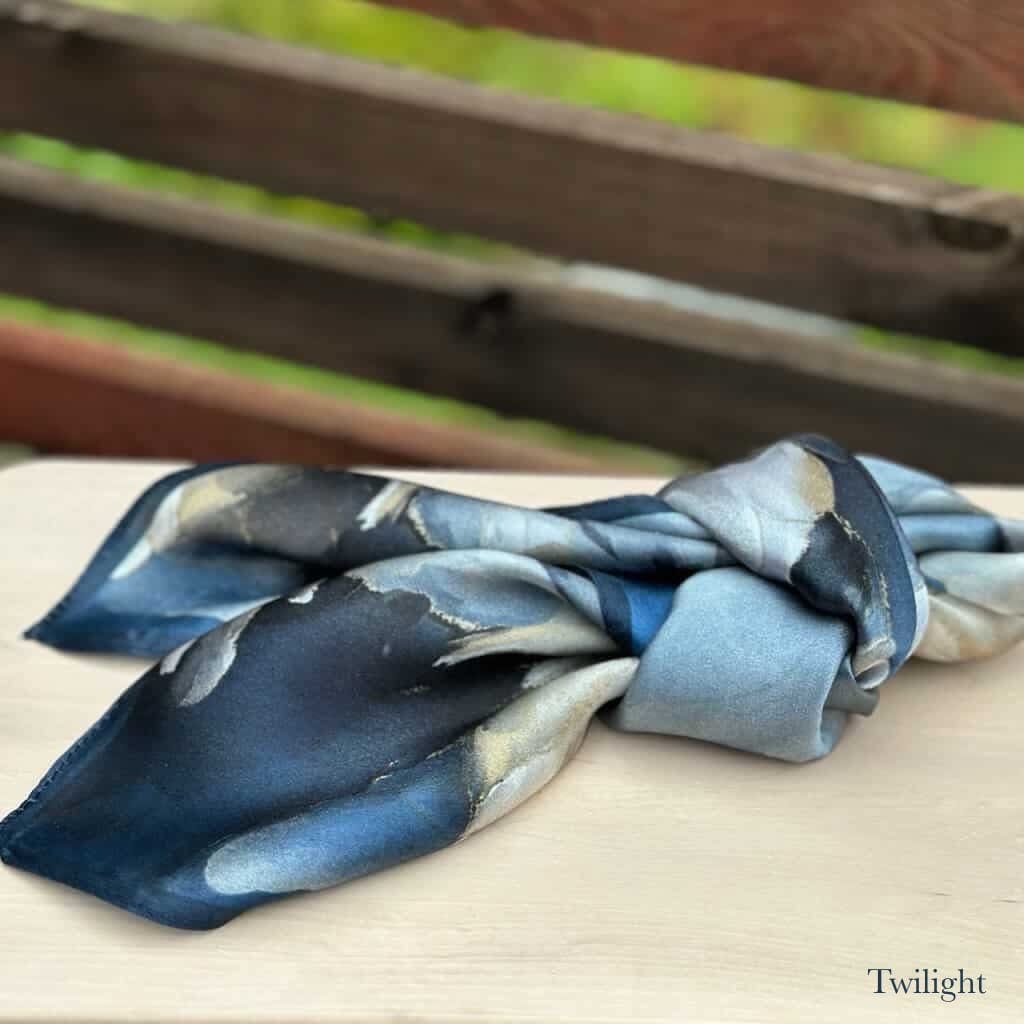 Leas Verden Skjerf Twilight Leas Verden- Silkeskjerf 53 x 53 cm kunstkolonialen