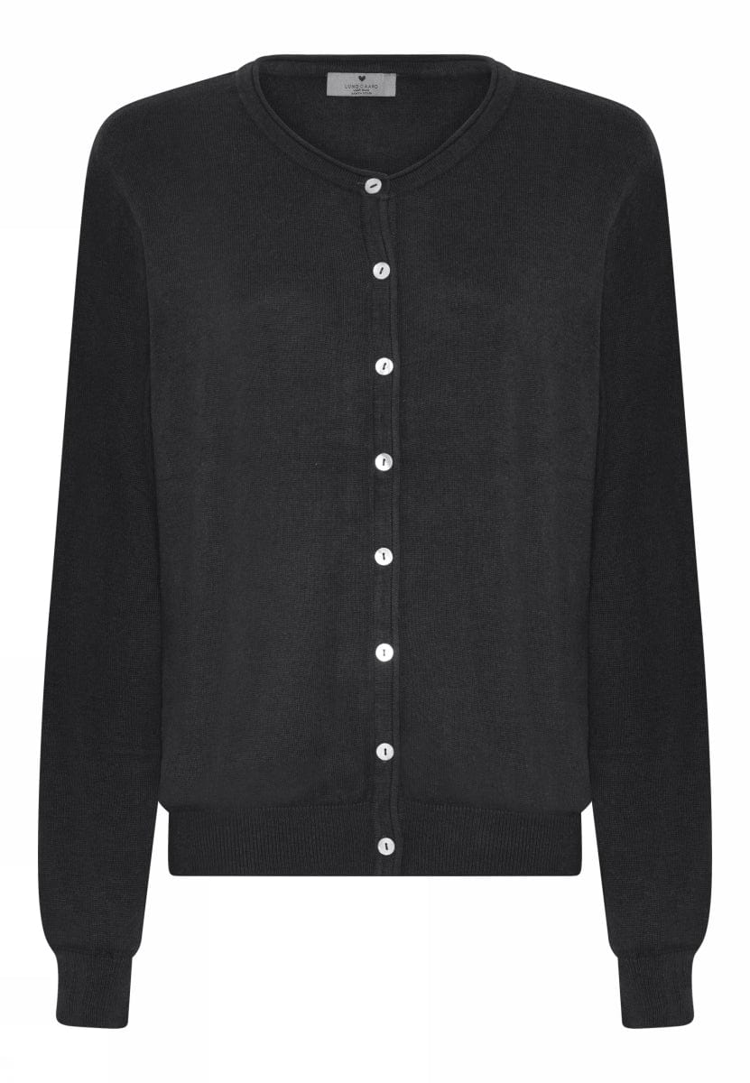 Lundgaard Cardigan S / Black Lundgaard- Bomullscardigan m/knapper kunstkolonialen