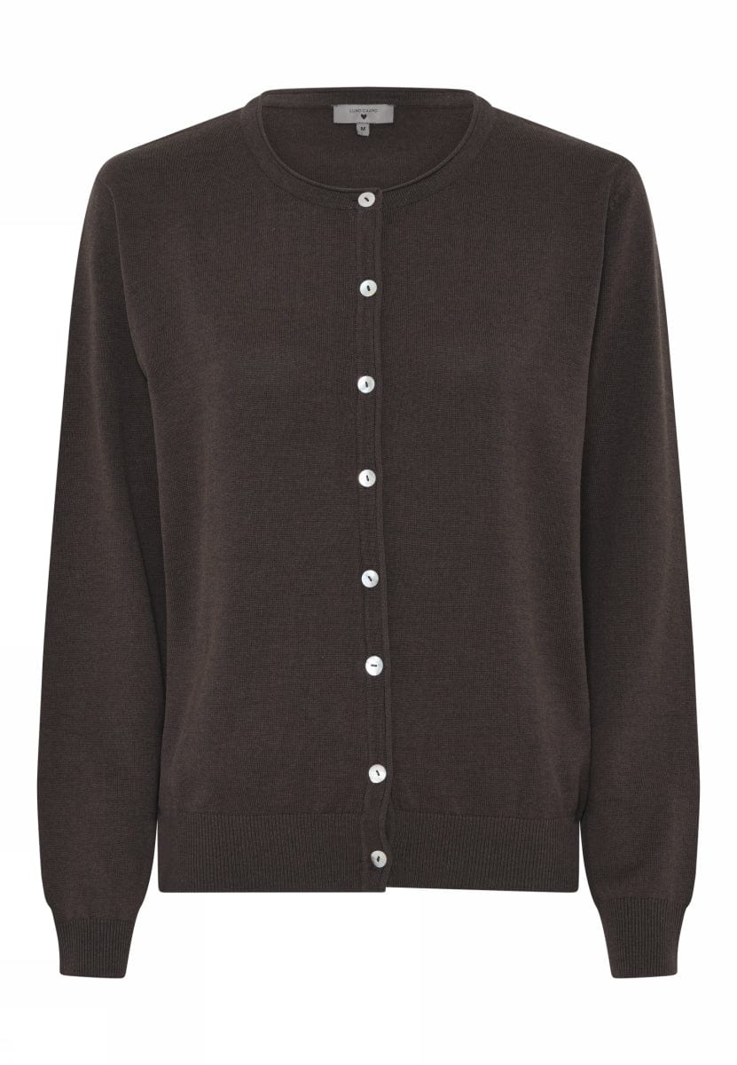 Lundgaard Cardigan S / Brown Lundgaard- Bomullscardigan m/knapper kunstkolonialen