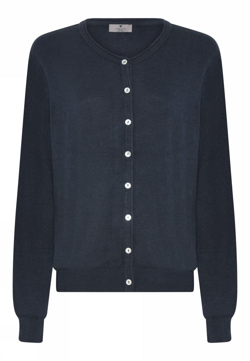 Lundgaard Cardigan S / Navy Lundgaard- Bomullscardigan m/knapper kunstkolonialen