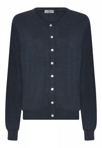 Lundgaard Cardigan S / Navy Lundgaard- Bomullscardigan m/knapper kunstkolonialen