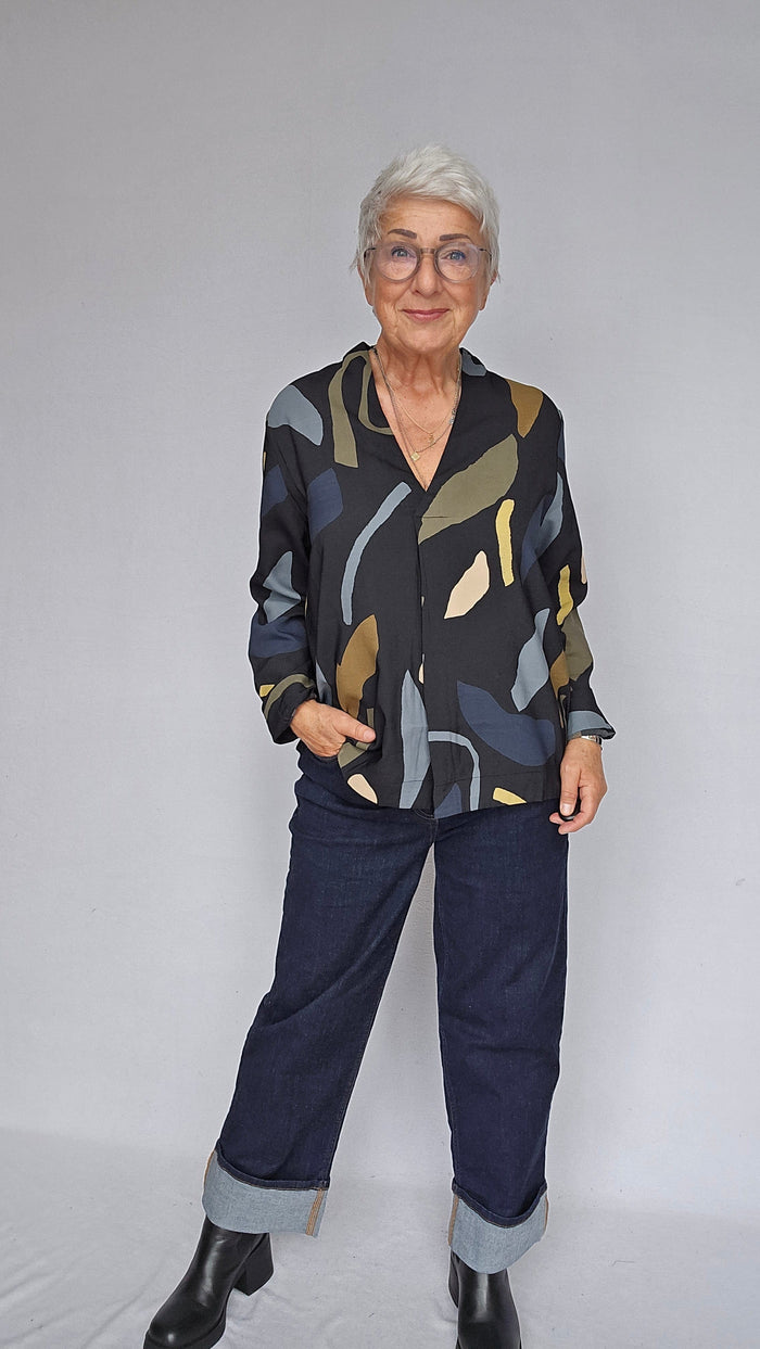 Masai Bluse Masai- Delvion bluse a-shape kunstkolonialen