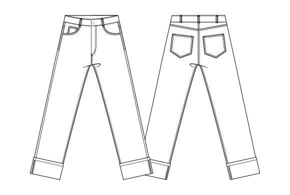 Masai Bukse MASAI- Palvessa Jeans kunstkolonialen