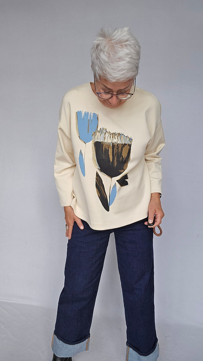 Masai Genser Masai- Desvon jerseytopp med trykk kunstkolonialen