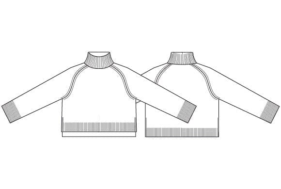Masai Genser MASAI- Fenoria Strikkegenser m/høy hals kunstkolonialen
