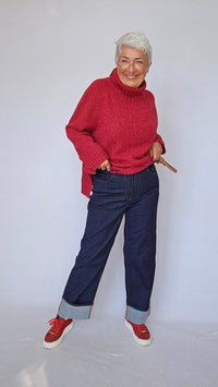 Masai Genser MASAI- Fenoria Strikkegenser m/høy hals kunstkolonialen