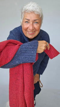 Masai Genser MASAI- Fenoria Strikkegenser m/høy hals kunstkolonialen