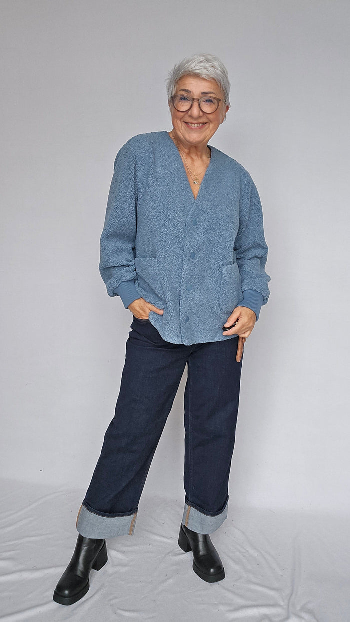 Masai Jakke Masai- Junte teddyjakke i løs rett modell kunstkolonialen