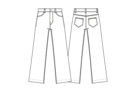 Masai Jeans Masai- Portiscan jeans med rette ben kunstkolonialen