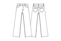 Masai Jeans Masai- Portiscan jeans med rette ben kunstkolonialen