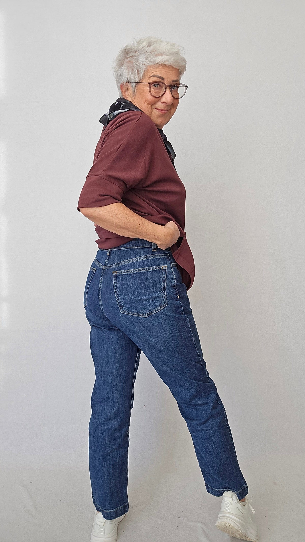 Masai Jeans Masai- Portiscan jeans med rette ben kunstkolonialen