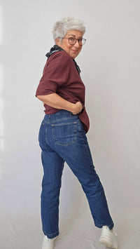 Masai Jeans Masai- Portiscan jeans med rette ben kunstkolonialen