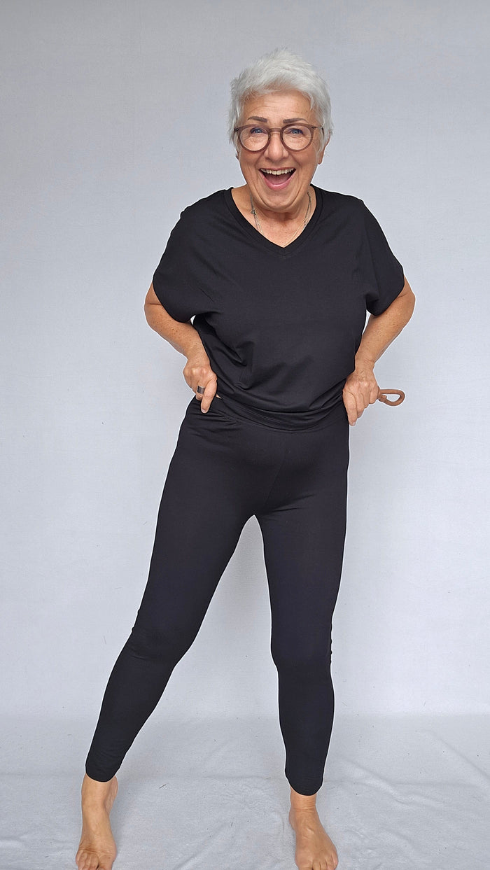 Masai Leggings Masai- Pia leggings sort kunstkolonialen