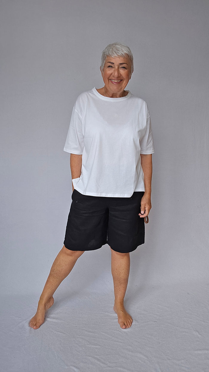 Masai Shorts Black / XS Masai- Pinja Linshorts kunstkolonialen