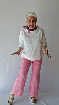 Tif Tiffy Bukse Tif Tiffy- Babett vid linbukse kunstkolonialen