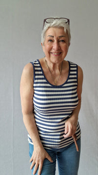 Tif Tiffy Singlet Tif Tiffy- Stripe tank top kunstkolonialen