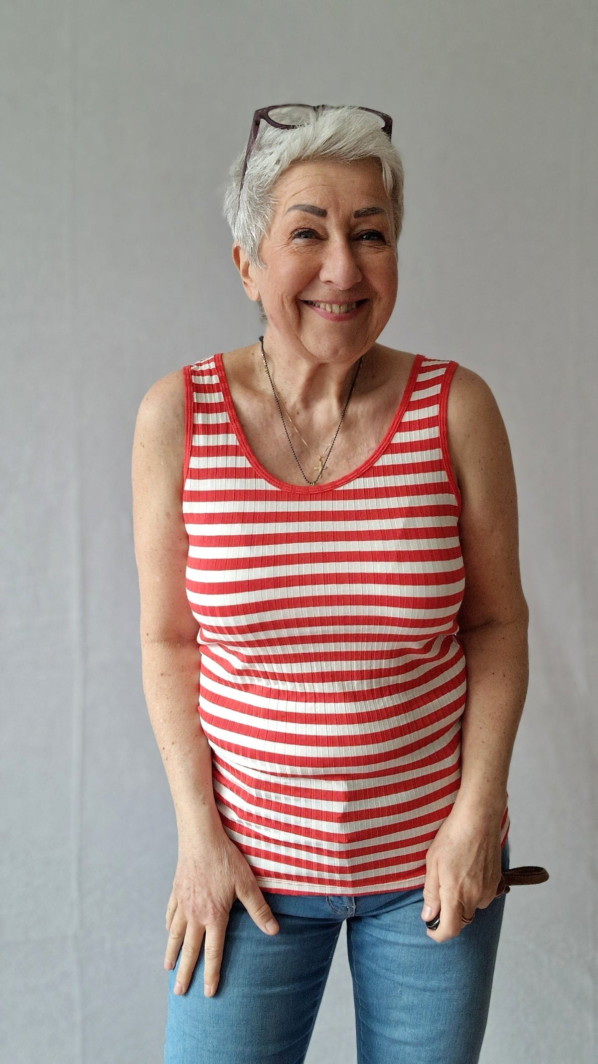 Tif Tiffy Singlet Tif Tiffy- Stripe tank top kunstkolonialen