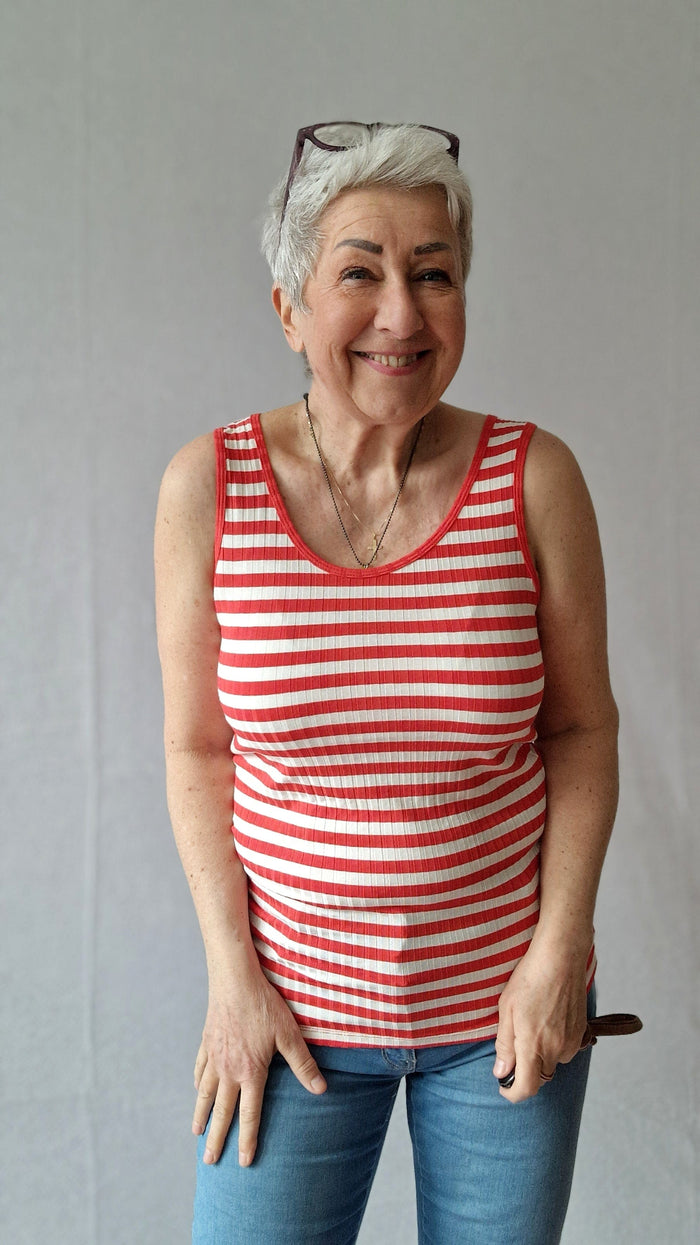 Tif Tiffy Singlet Tif Tiffy- Stripe tank top kunstkolonialen
