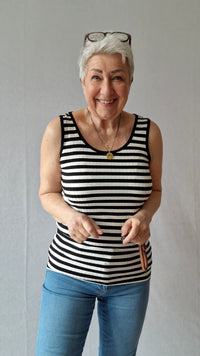 Tif Tiffy Singlet Tif Tiffy- Stripe tank top kunstkolonialen