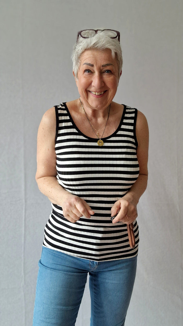 Tif Tiffy Singlet Tif Tiffy- Stripe tank top kunstkolonialen