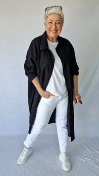 Tif Tiffy skjorte Black / XS Tif Tiffy- Grace Oversize Shirt kunstkolonialen