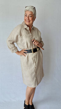 Tif Tiffy skjorte Grey Salt / XS Tif Tiffy- Grace Oversize Shirt kunstkolonialen