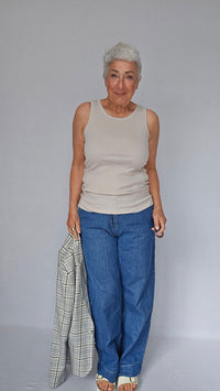 Tif Tiffy Tank top S / Chateaugrey Tif Tiffy- Ianna Rib Tank top kunstkolonialen
