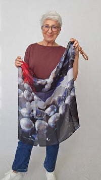 Wilhelmine Skjerf Lille Wimsy Wilhelmine- Lite Wilhelmineskjerf i silke 70 x 70 kunstkolonialen