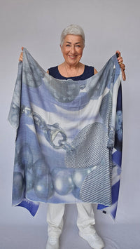 Wilhelmine Skjerf Wilhelmine-NYHET! Wilhelmineskjerf i ull/silke kunstkolonialen