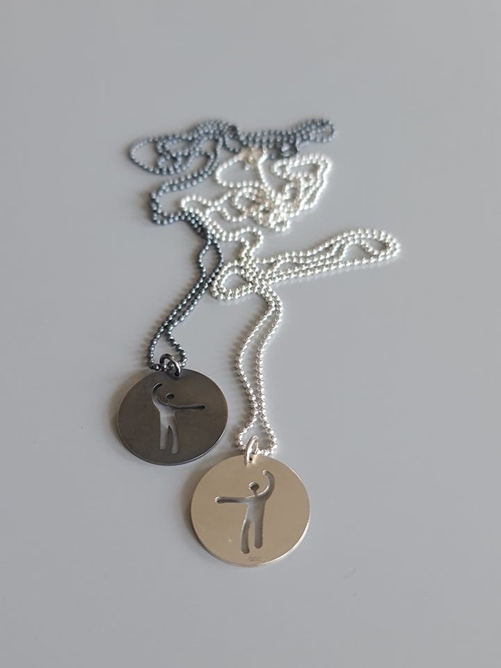 Wilhelmine Smykker 42 / Oksidert kjede / Sølv anheng Wilhelmine Smykker- Happy Smykke kunstkolonialen