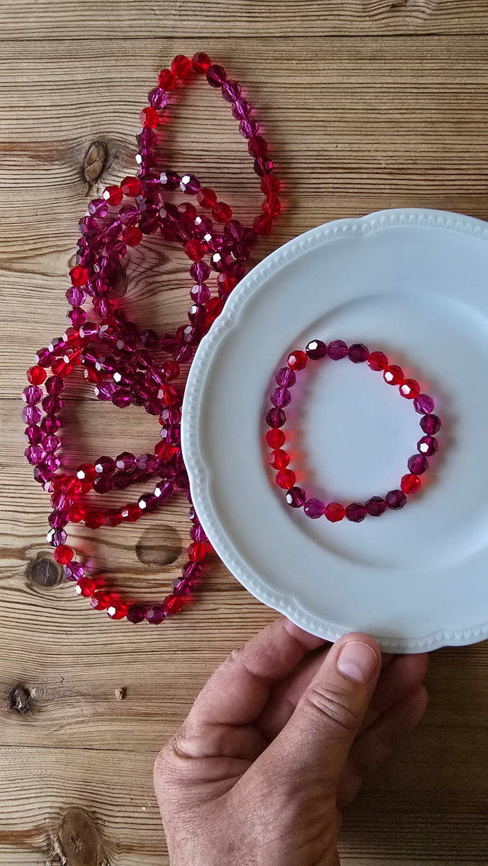 Wilhelmine Smykker Smykker Wilhelmine smykker- Strikkarmbånd m/swarovski krystall kunstkolonialen