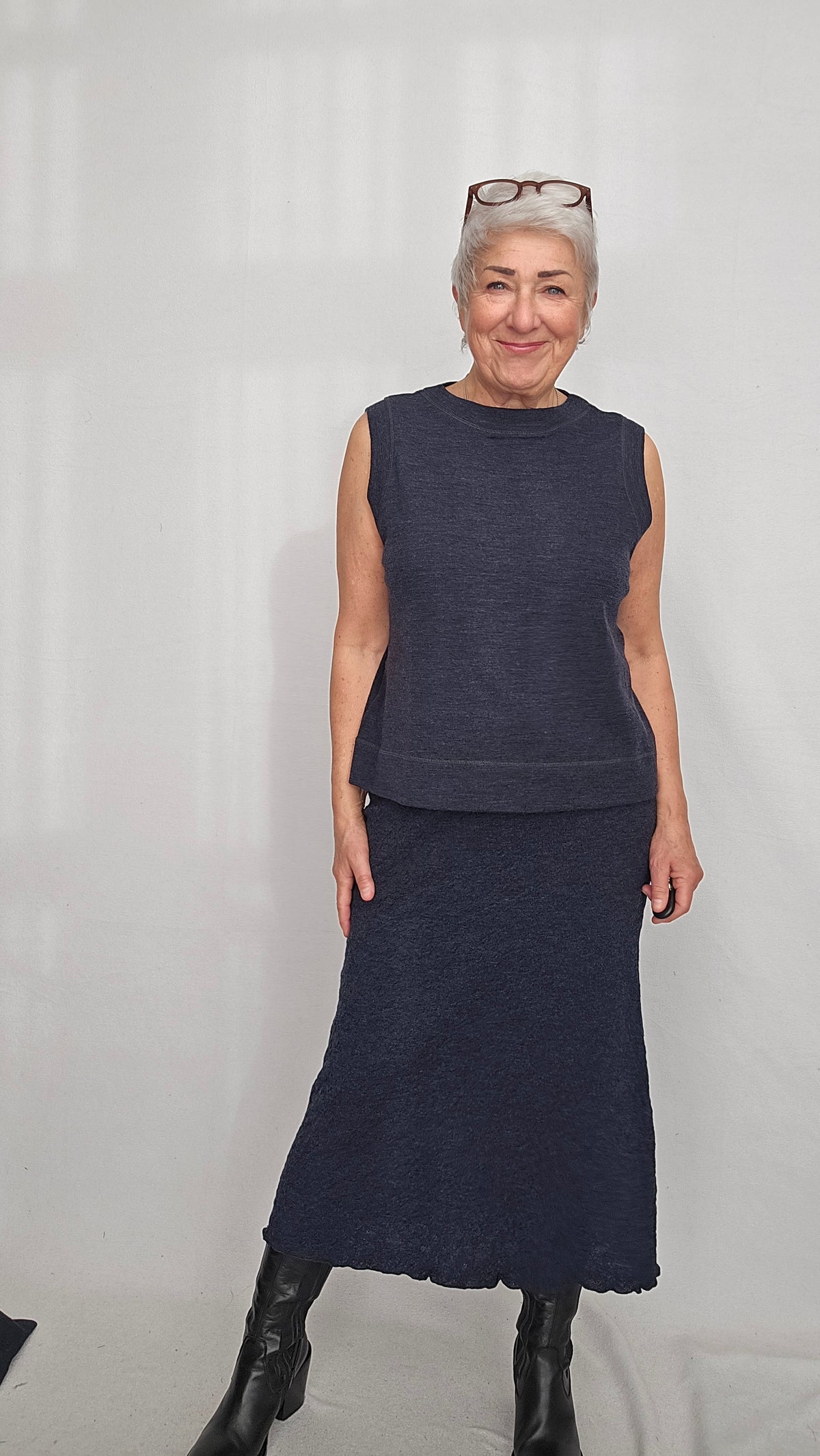 by basics- Bubblewool 5503 Long Skirt