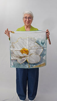 Leas Verden- Silkeskjerf 53 x 53 cm