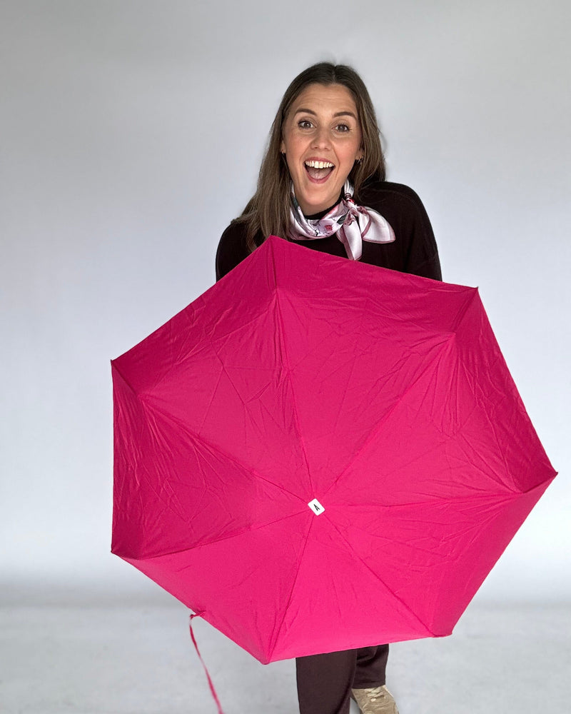 Anatole Paraply Fuchsia- SUZANNE Anatole- Sammenleggbar kompakt paraply kunstkolonialen