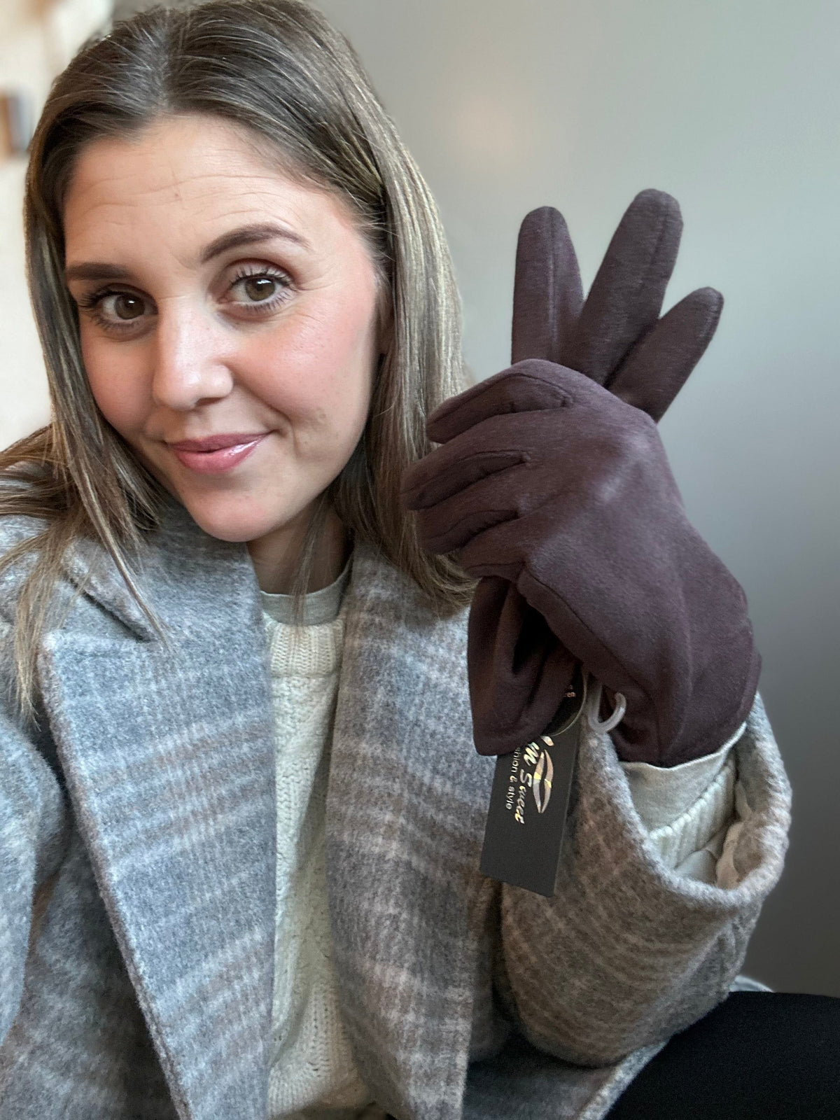 Bæltekompagniet Hansker Kaffe Bæltekompagniet- Supermyke hansker m/touchfinger i mange fine farger kunstkolonialen