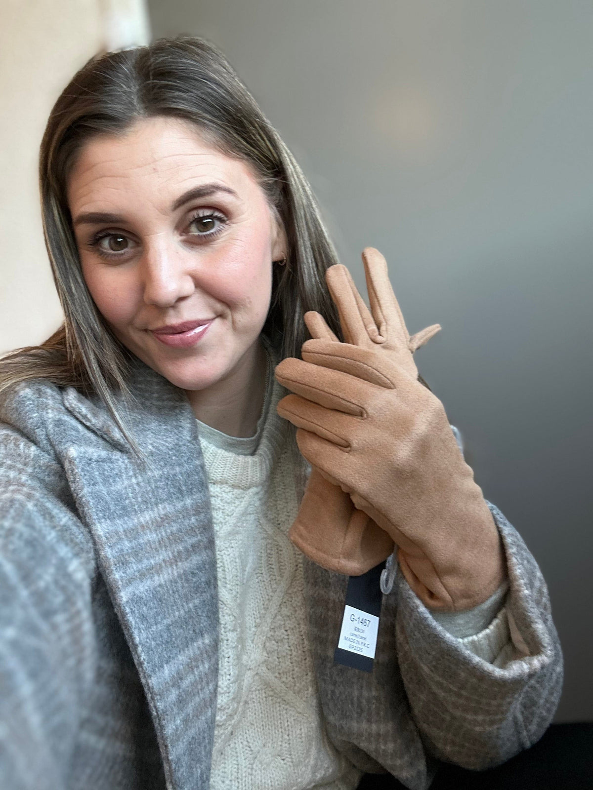 Bæltekompagniet Hansker Kamel Bæltekompagniet- Supermyke hansker m/touchfinger i mange fine farger kunstkolonialen